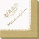 Gold Border Design Your Own Caspari Napkins Image 4 of 4